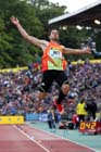 Mitchell Watt in the long jump, 2012 Samsung Diamond League, Crystal Palace, London.